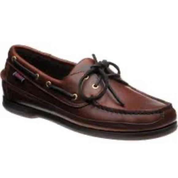 Sebago Docksides Boat Shoe Moccasin Men's 14 WIDE Slip On Leather Loafer Tan - Picture 1 of 10